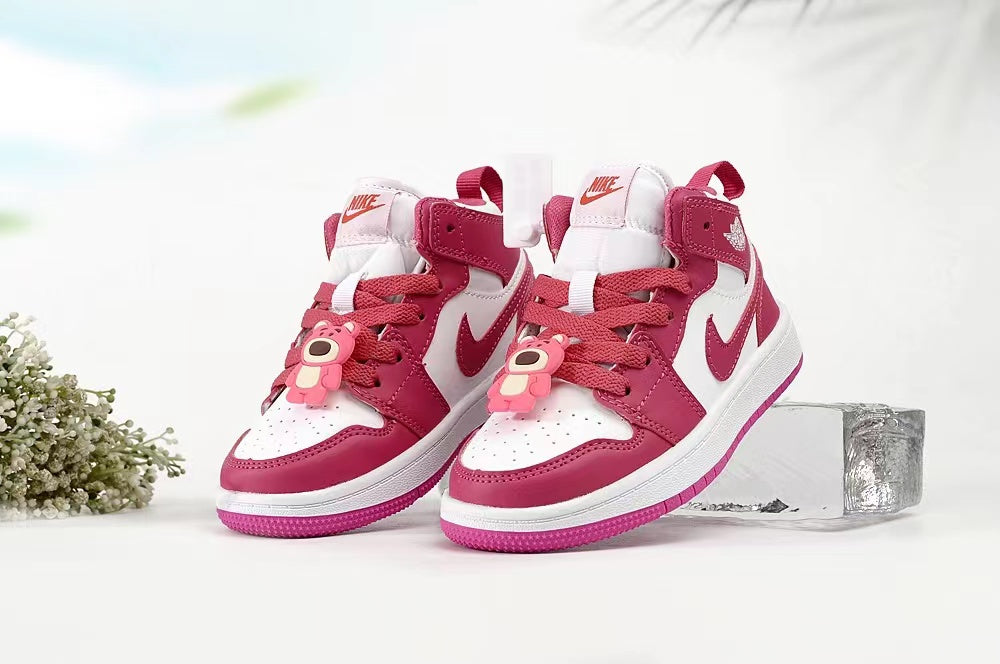 Joe 1AJ1 slip-on shoes for children" white, fuchsia"