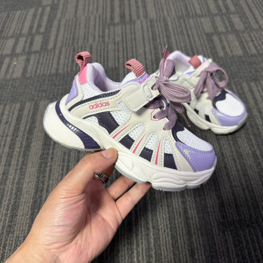 Adidas dad shoes" cream, purple"