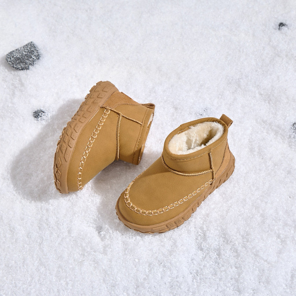 U-GG tire bottom snow boots" camel"