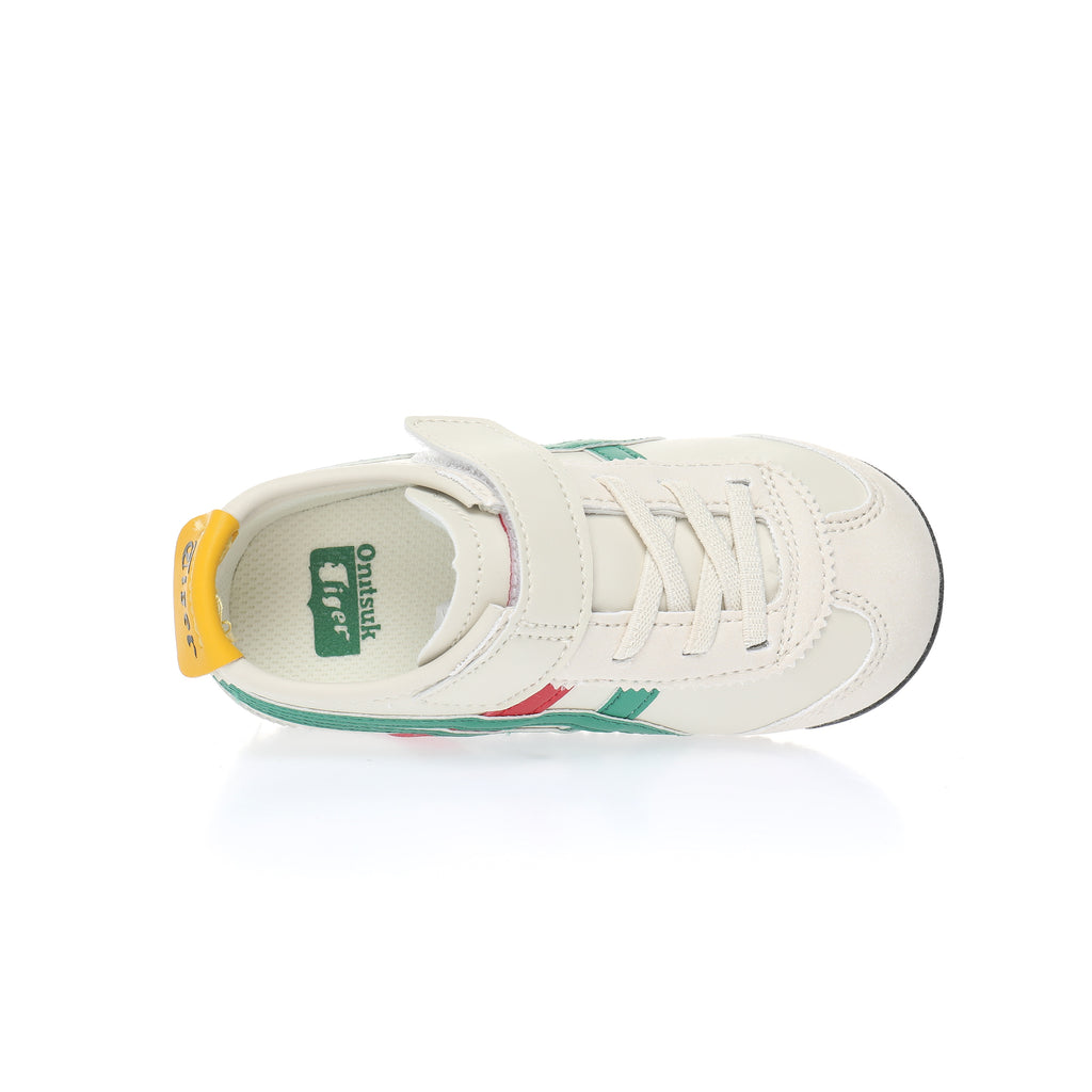 Asics Tiger" white, orange, green"