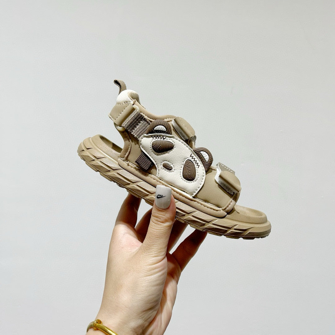 Nike Red Panda Soft Sole Beach Sandals " Beige"