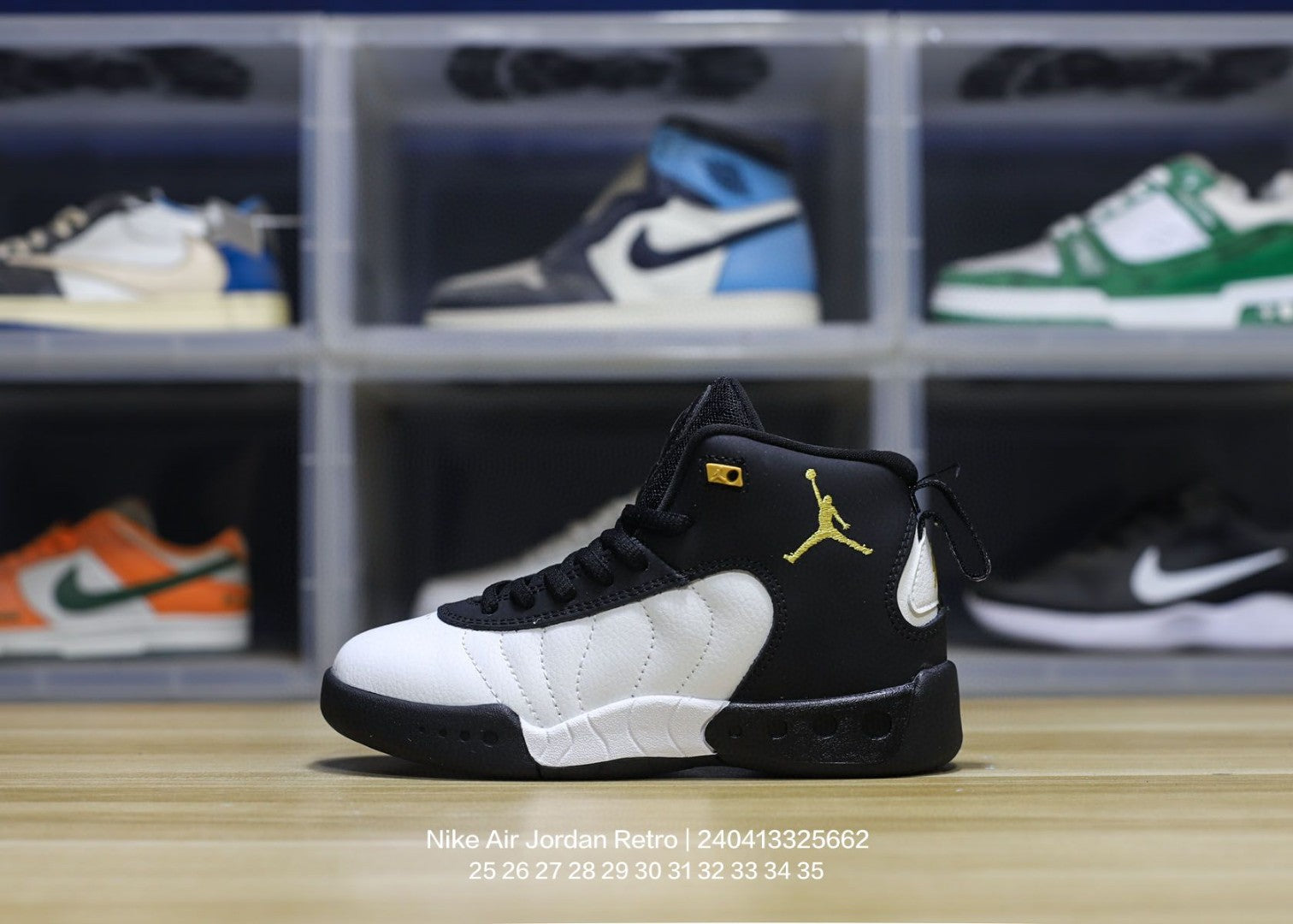 Jordan trendy children's shoes" white, black"
