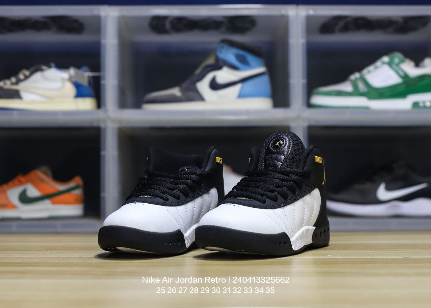 Jordan trendy children's shoes" white, black"