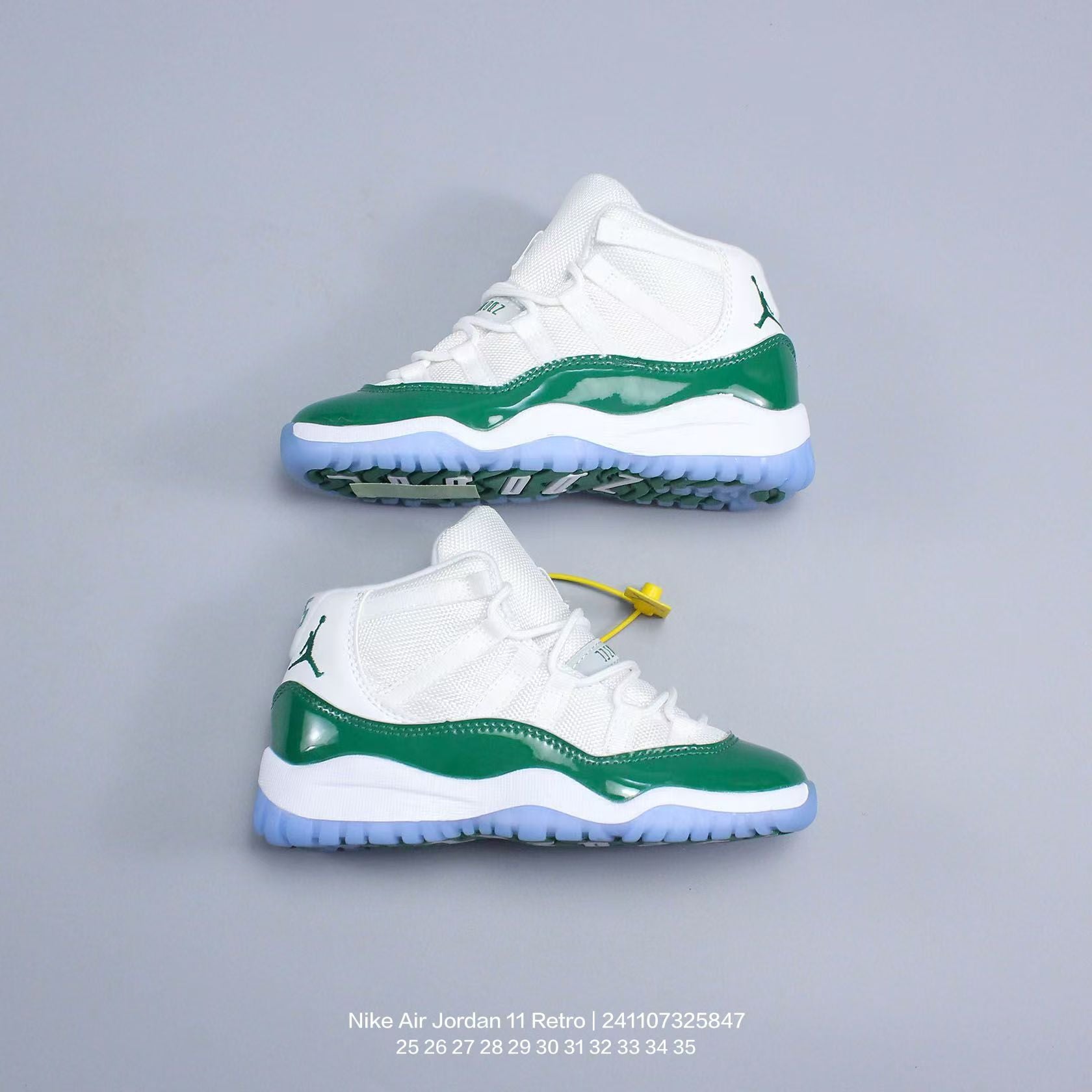 Joe 11 high-top high-quality children's shoes" basketball" white, green"