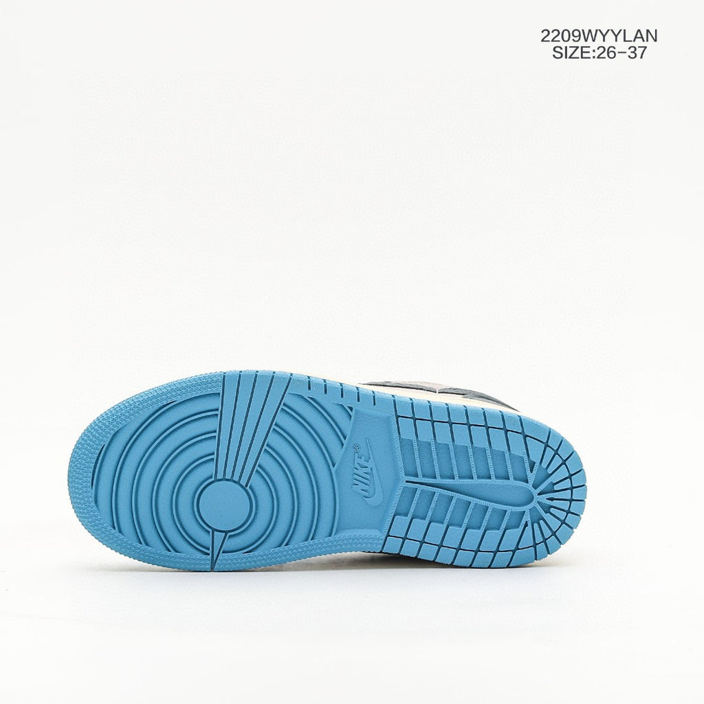 Jordan low-top hook series" Cream, gray, sky blue"