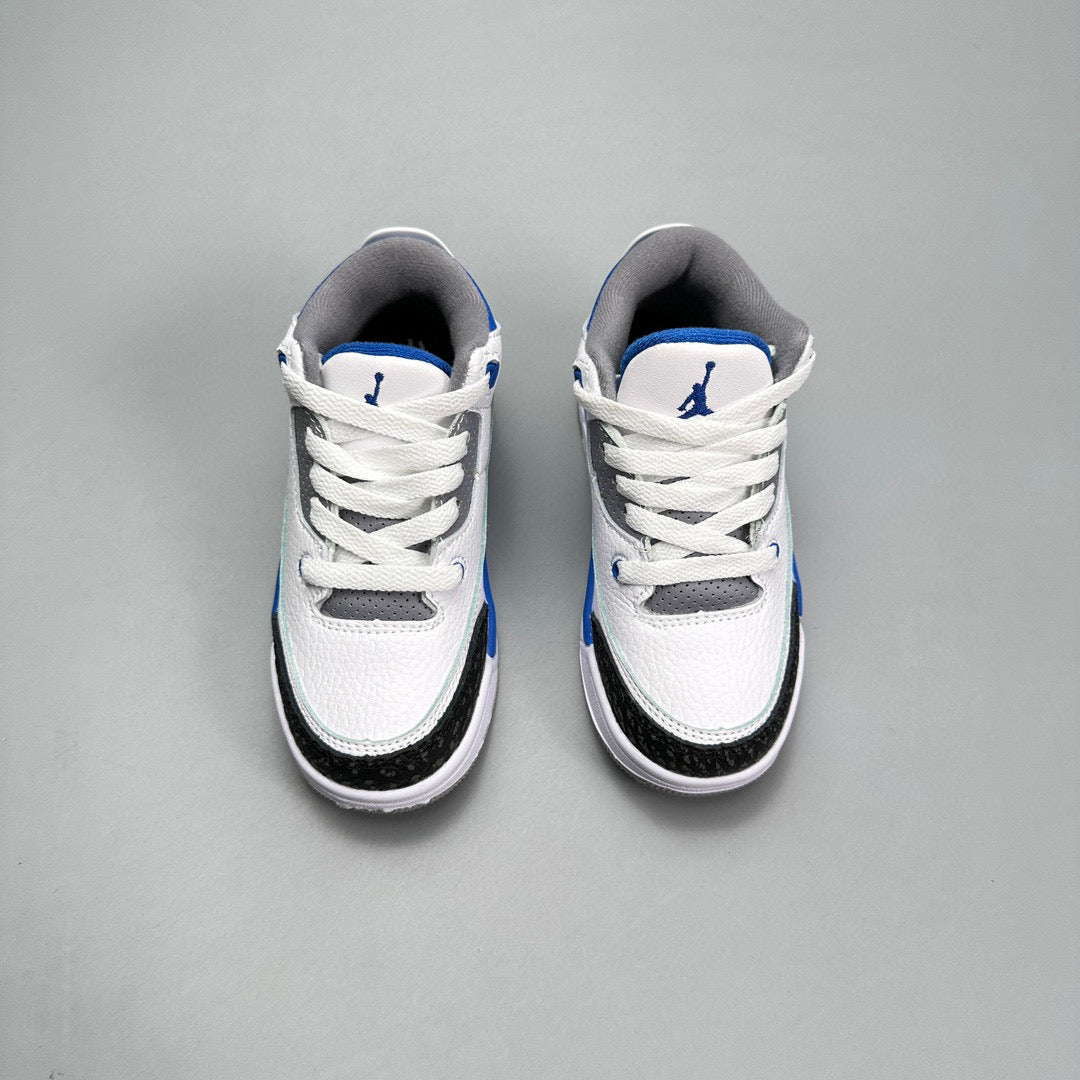 Jordan 3 children's shoes" white, blue"