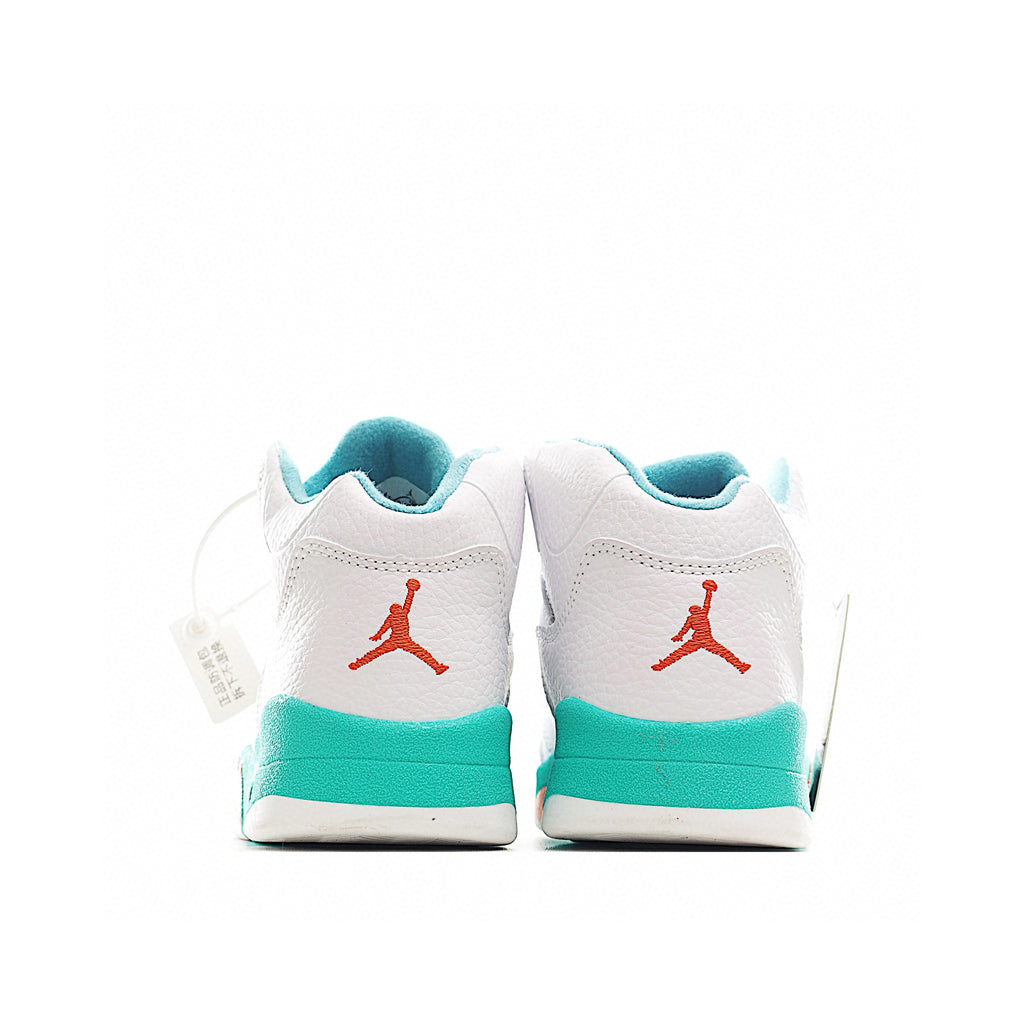 Jordan 5 children's shoes" white, turquoise"
