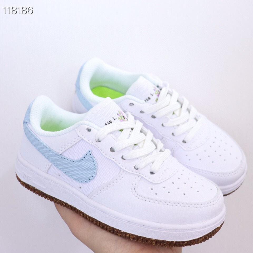 Air Force low-top lace-up sneakers" white"