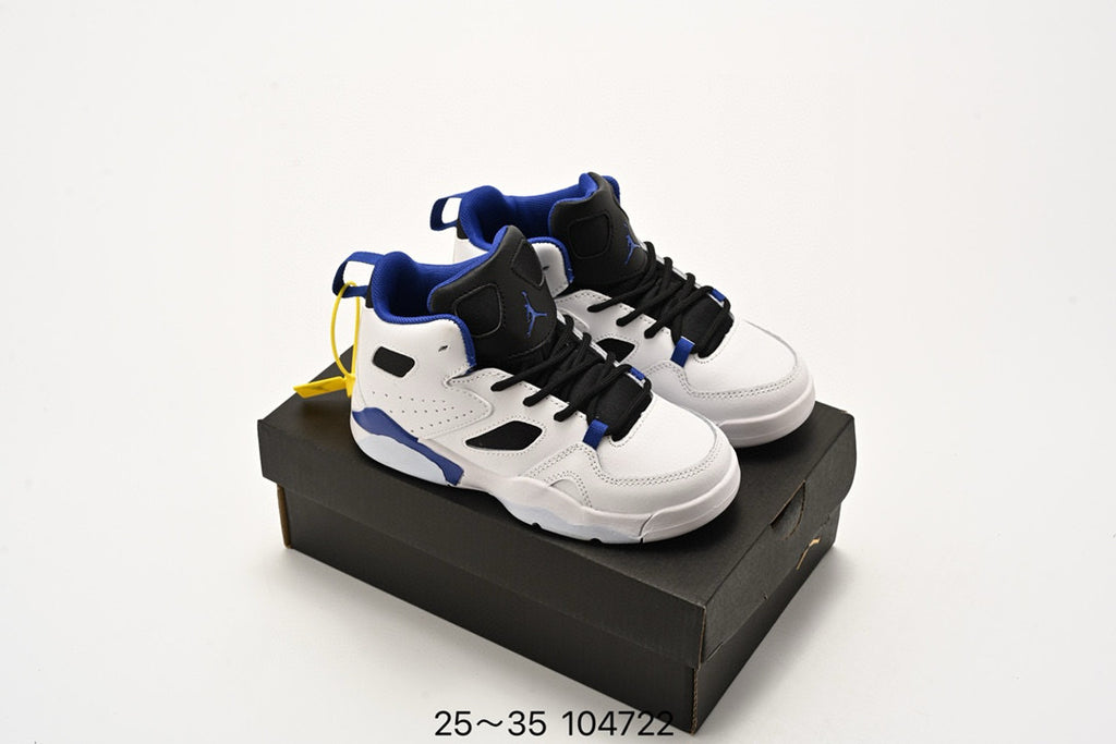 Jordan Fltclb91 series basketball shoes" white, black, blue"