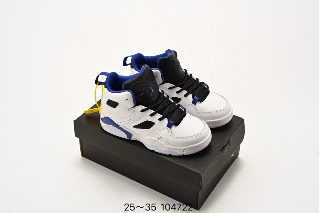 Jordan Fltclb91 series basketball shoes" white, black, blue"