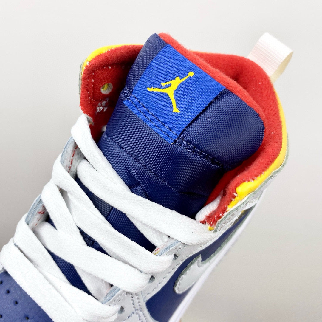 Joe 1 new color children's shoes" white, blue"