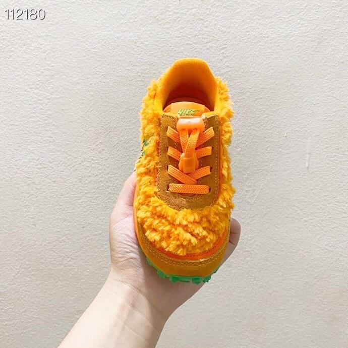 Nike Waffle Casual Jogging Shoes Deconstructed Double Hook" orange"
