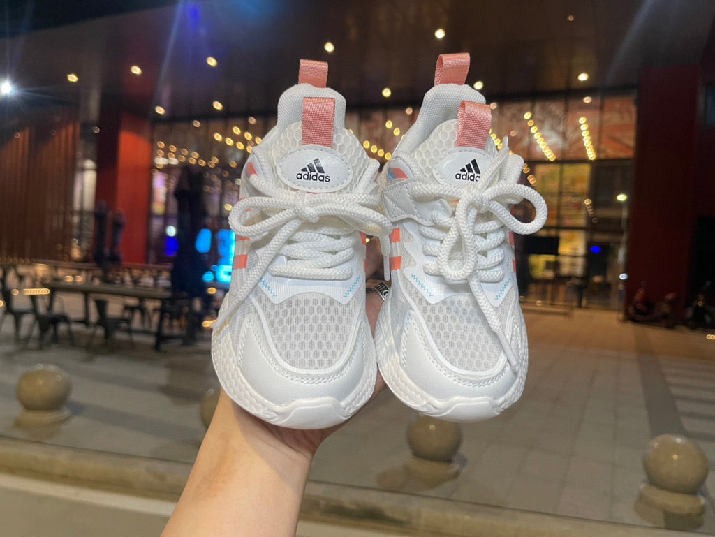 Adidas hollow running shoes " white"