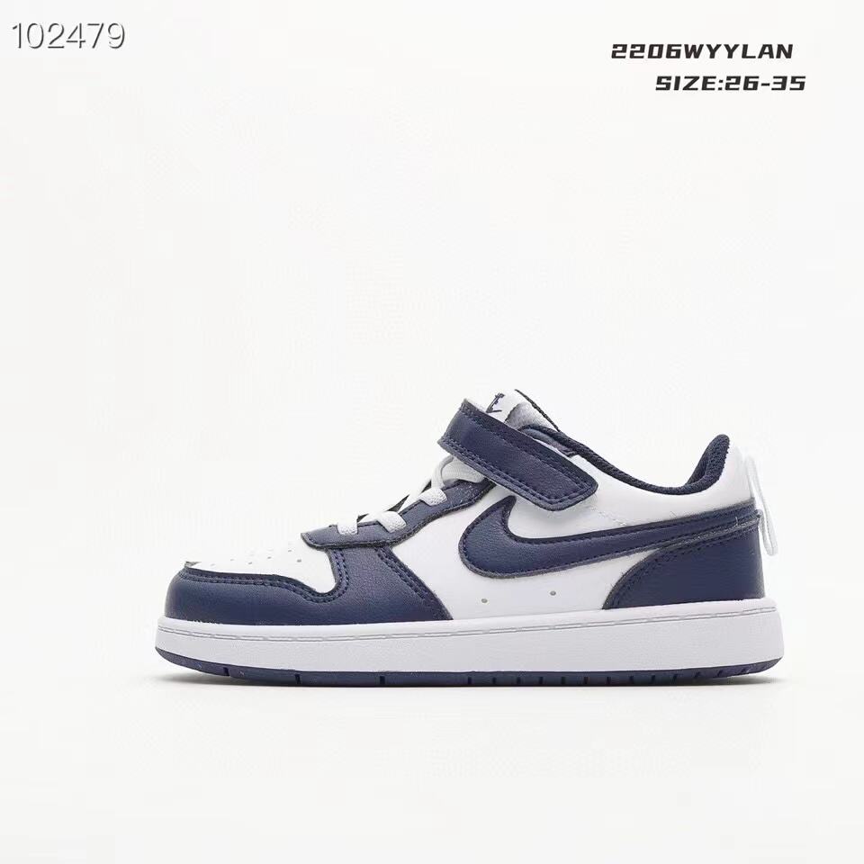 Nike Air Force 1 Low-Top" white, Navy"