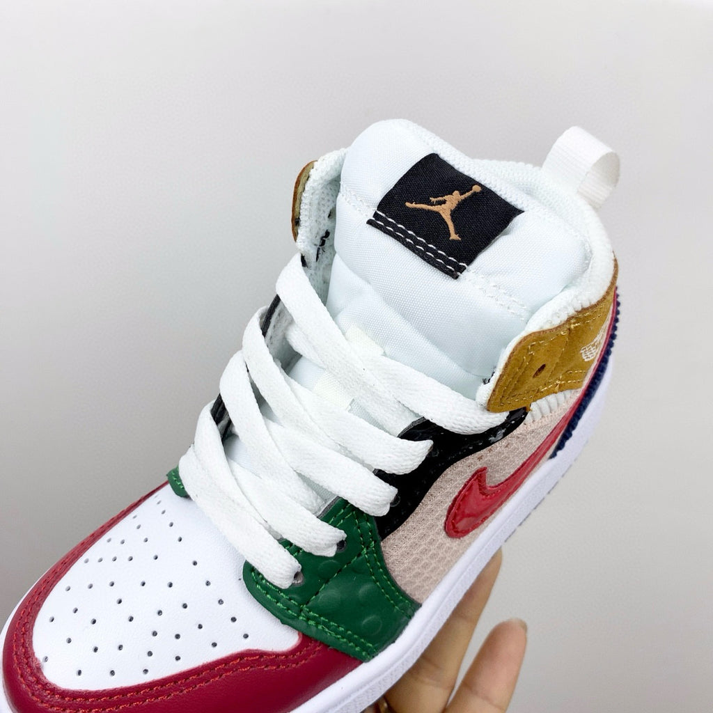 Joe 1 new color children's shoes" white, green, red"