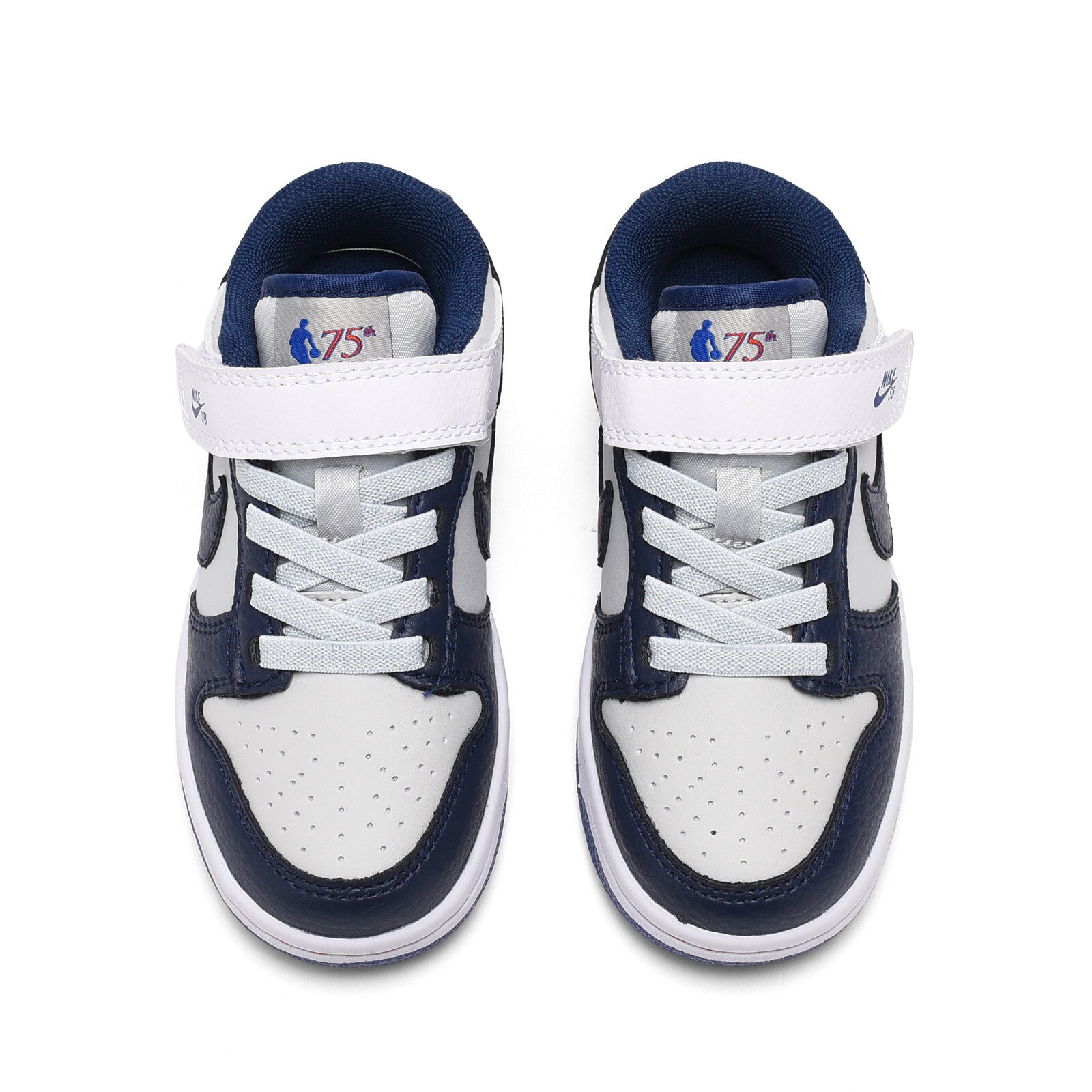 SB Velcro children's shoes" white, Navy"