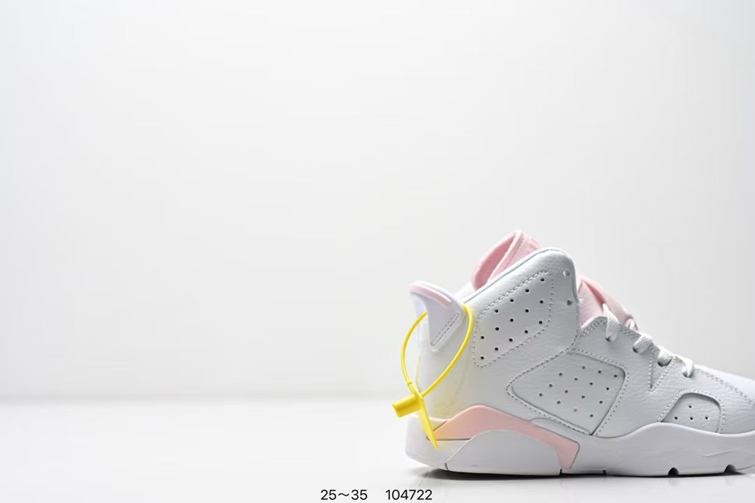 Joe 6 split leather children's shoes "white, pink"