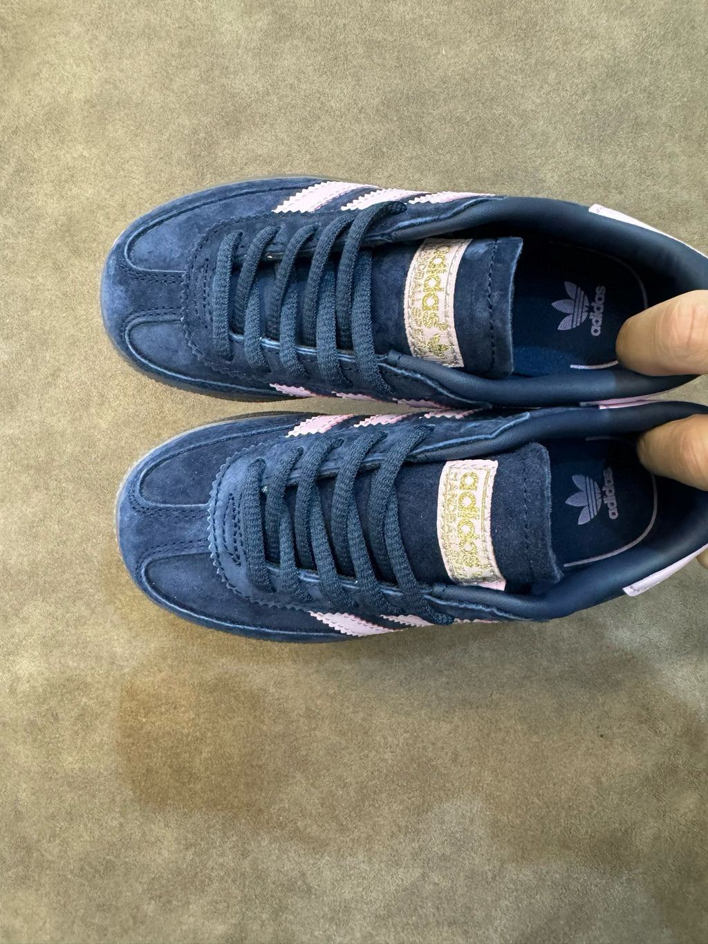 Adidas training 3 generation pig leather children's shoes" blue"