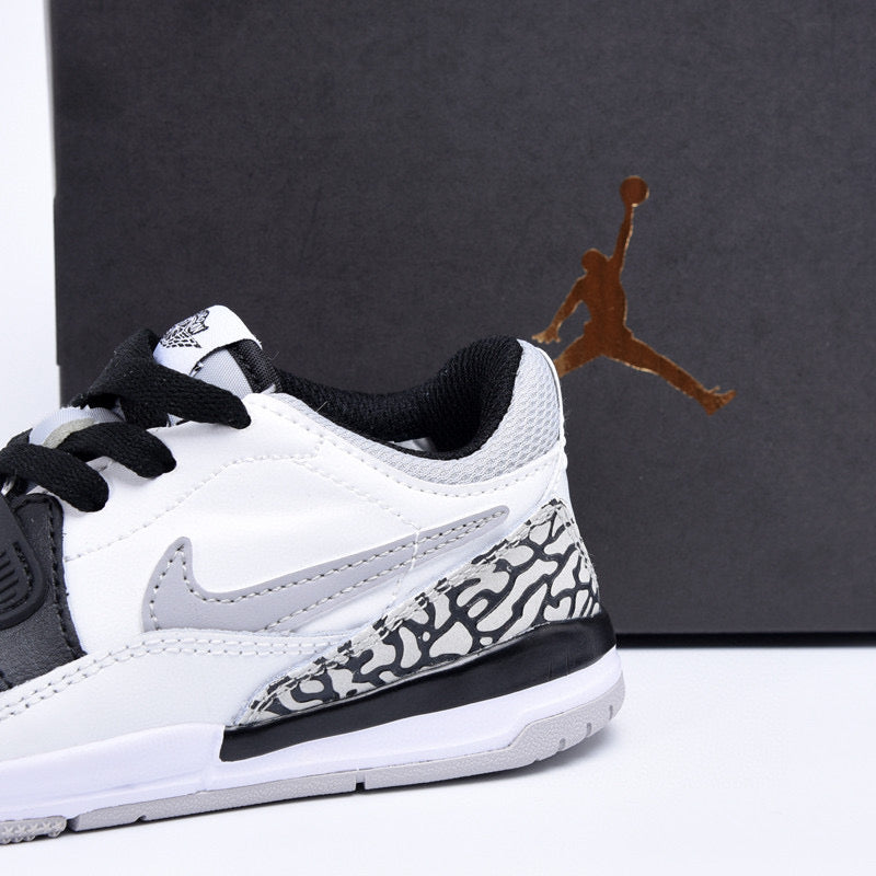 Jordan 312 low-top children's shoes" white, black, gray"