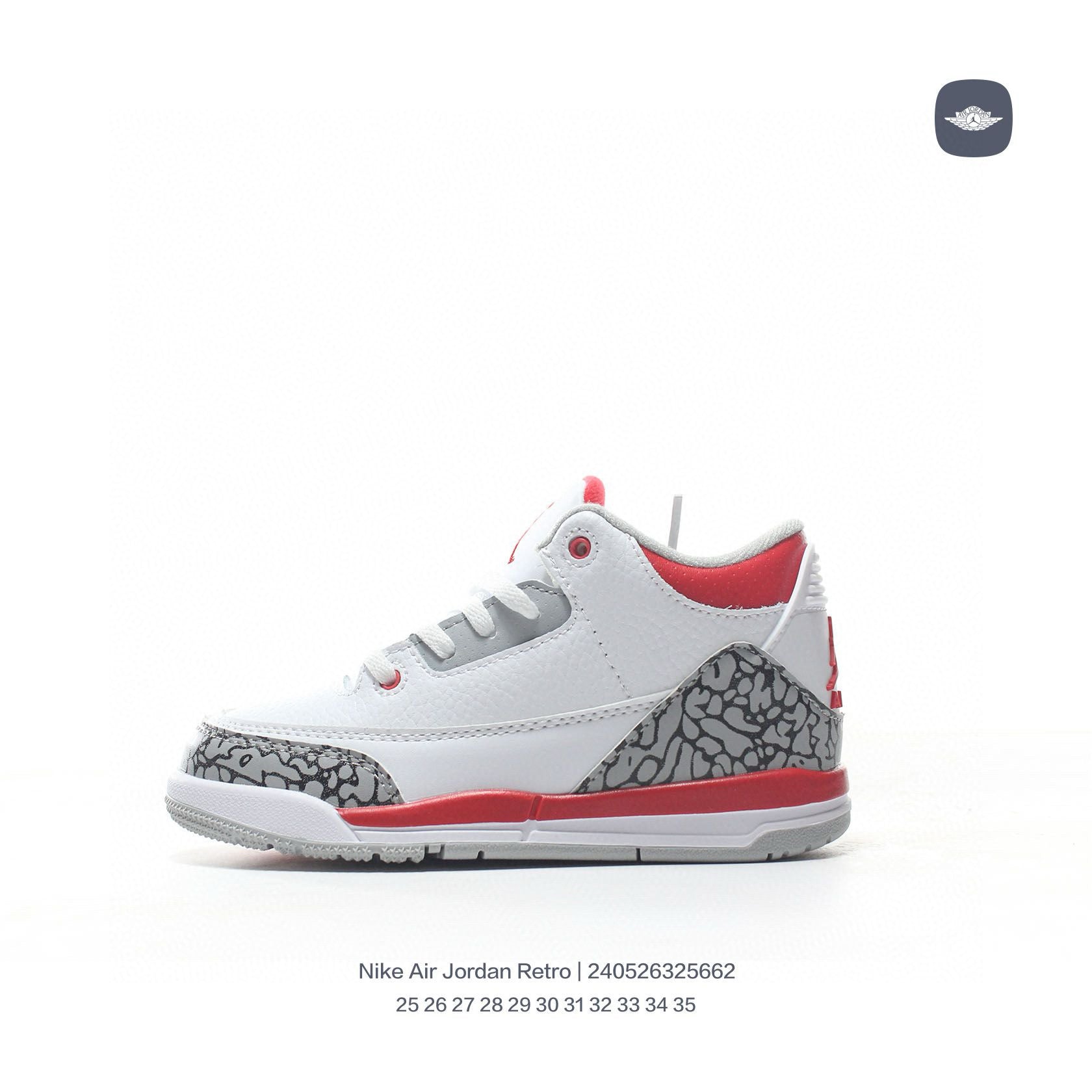 Joe 3" white, red"
