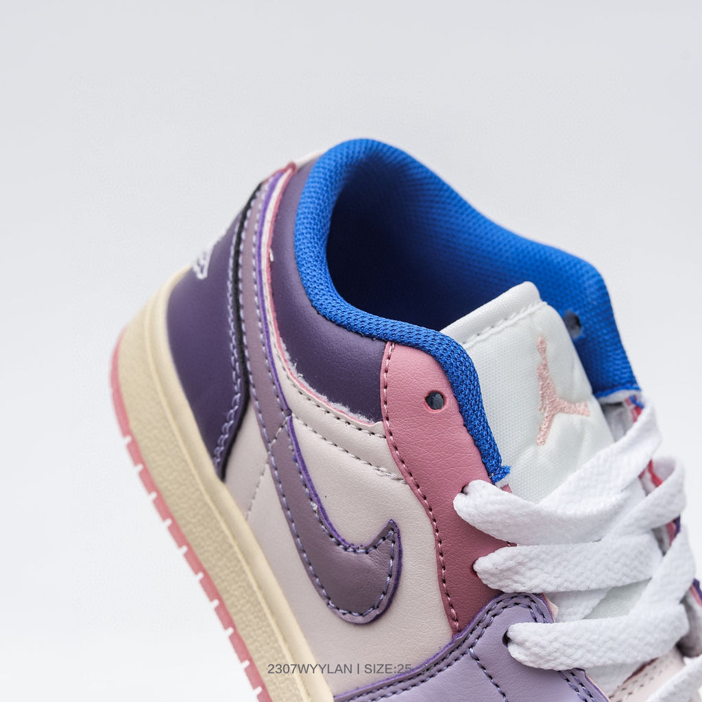 Joe 1 low-top hook series children's shoes" light and dark purple, Cream "