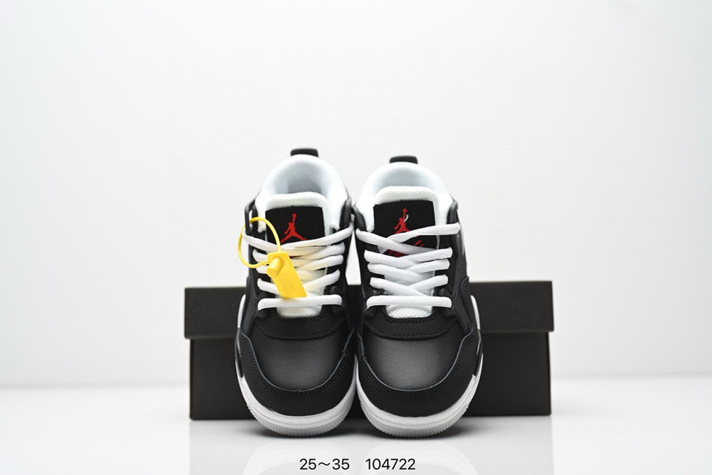 Jordan 4 low-top air cushion basketball shoes" black"