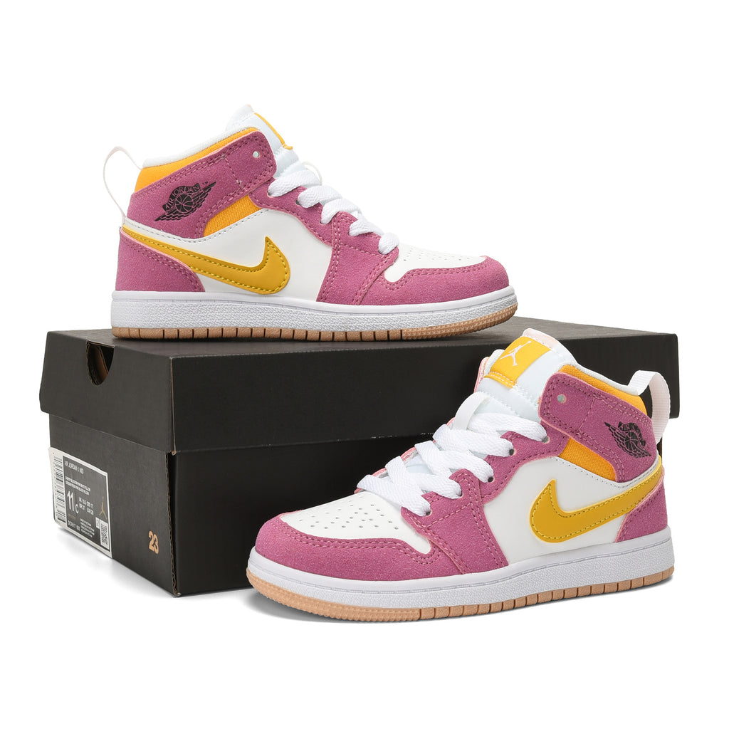 AJ-112" white, pink"