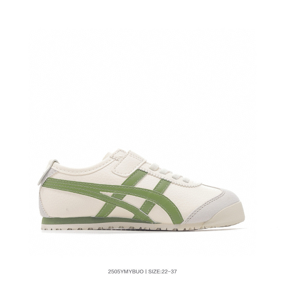 Asics shoes " white,& green"