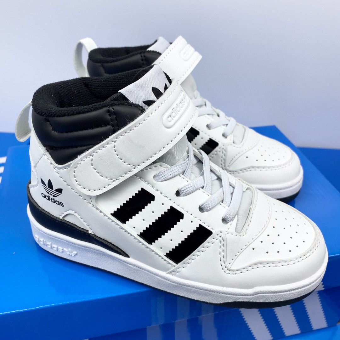 Adidas 84 high-top children's shoes" white, black"