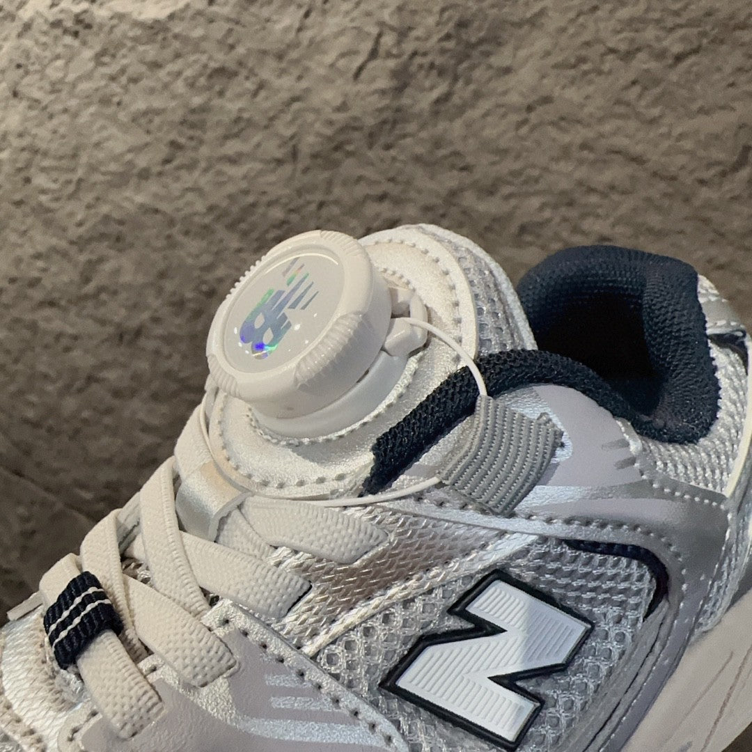 NB530 rotating button children's " silver"