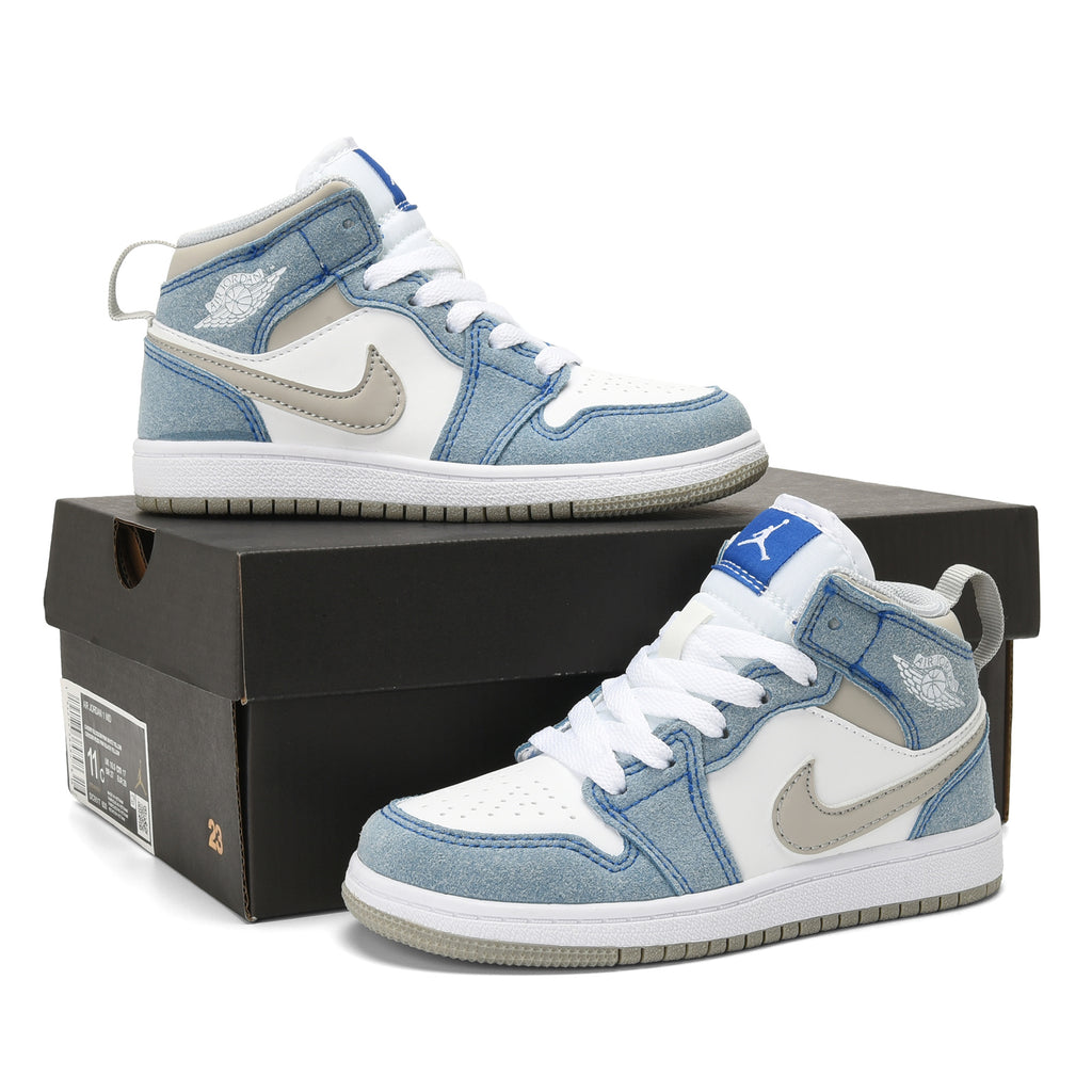 AJ-127" white, sky blue"