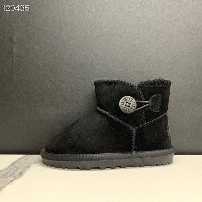 UGG mahogany buckle children's snow boots" black"