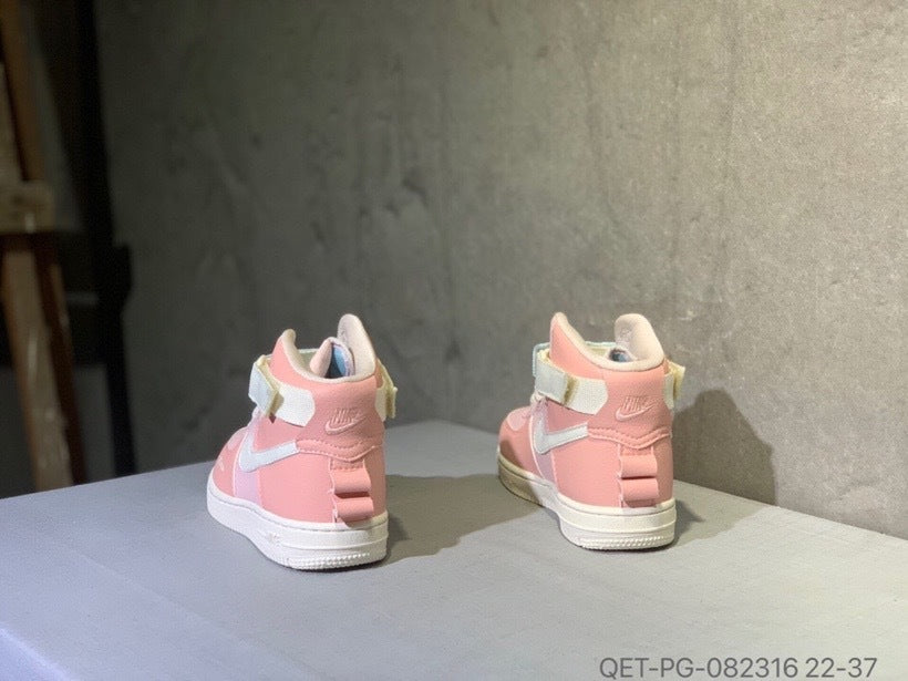 High-top Macaron Air Force" Pink"