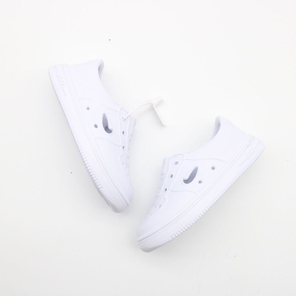 Nike Air Force Hole Shoes Beach Sandals" white"