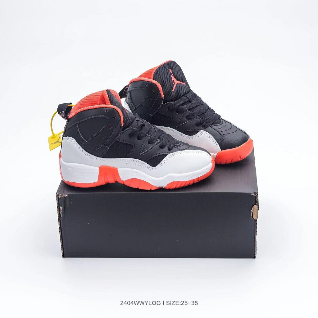 Jordan 612 series" black, red, light gray/ white"
