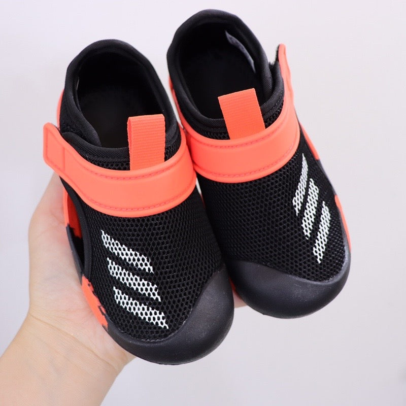 Adidas 3.0 Baotou mesh sandals" black, orange"