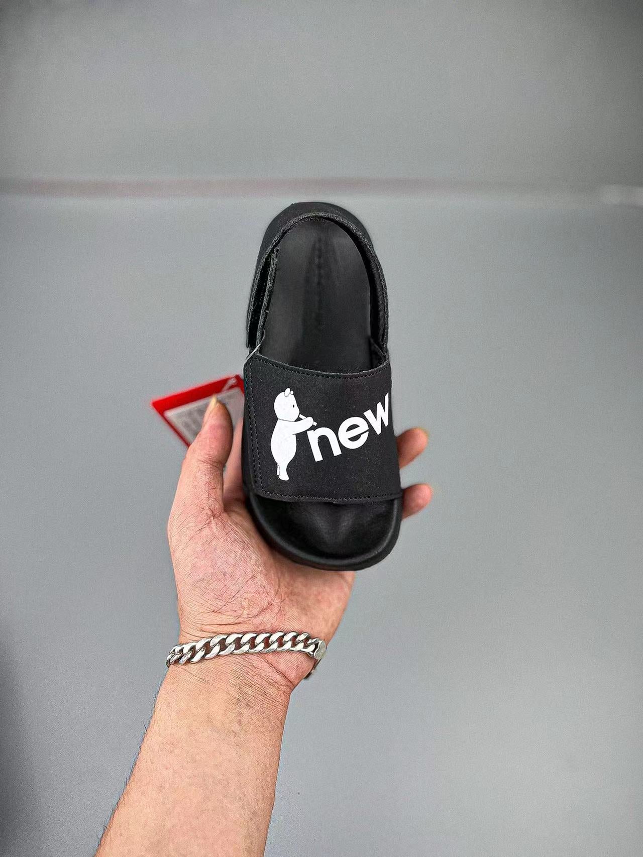 N large breasted sandals" black"