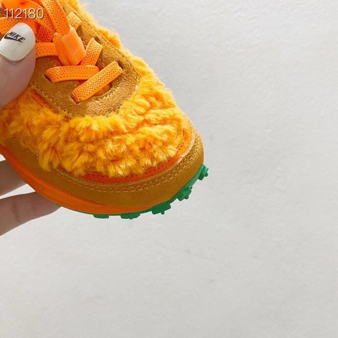 Nike Waffle Casual Jogging Shoes Deconstructed Double Hook" orange"