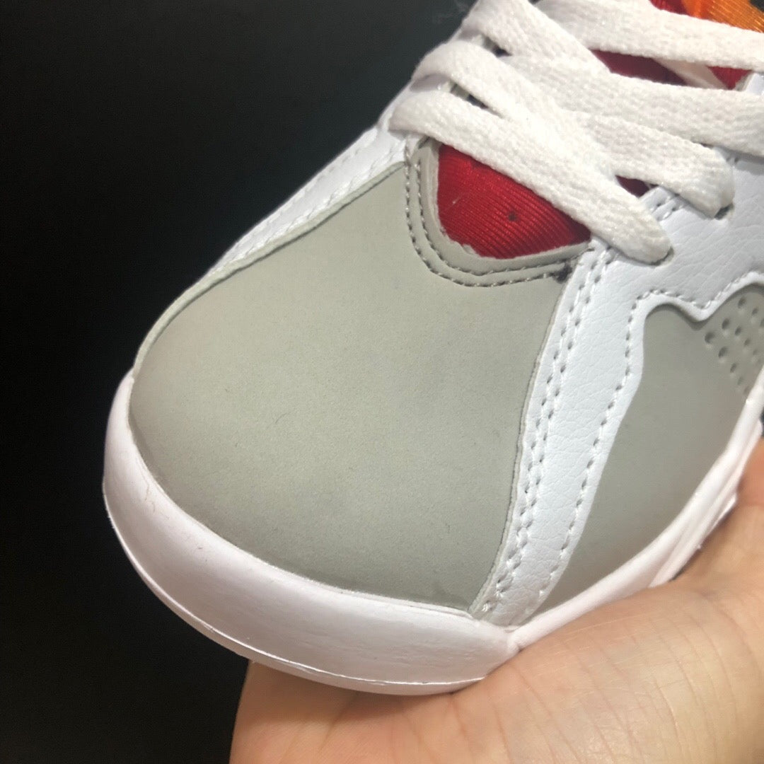 Jordan 7" white, gray, burgundy"