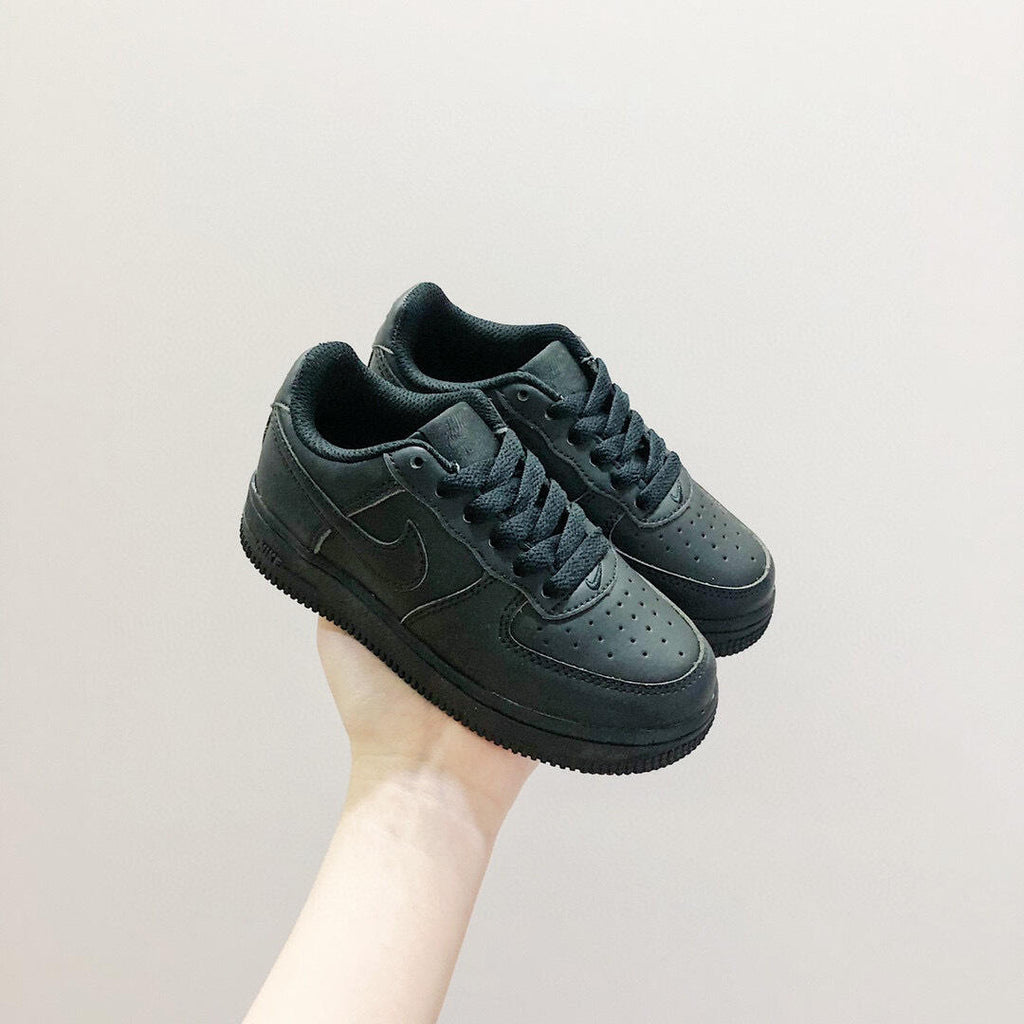 Air Force low-top lace-up sneakers" black"