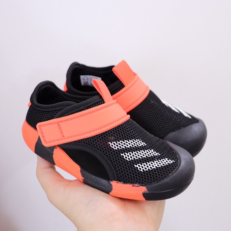 Adidas 3.0 Baotou mesh sandals" black, orange"