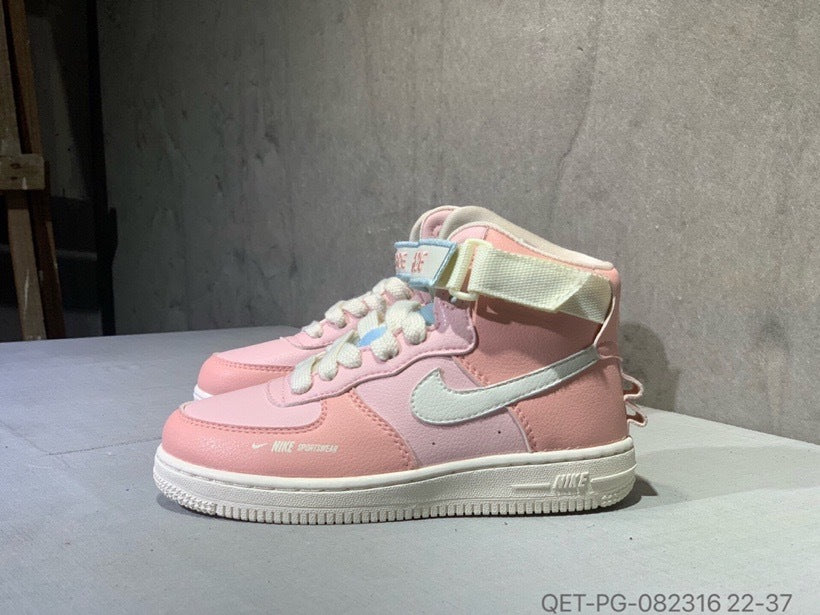 High-top Macaron Air Force" Pink"