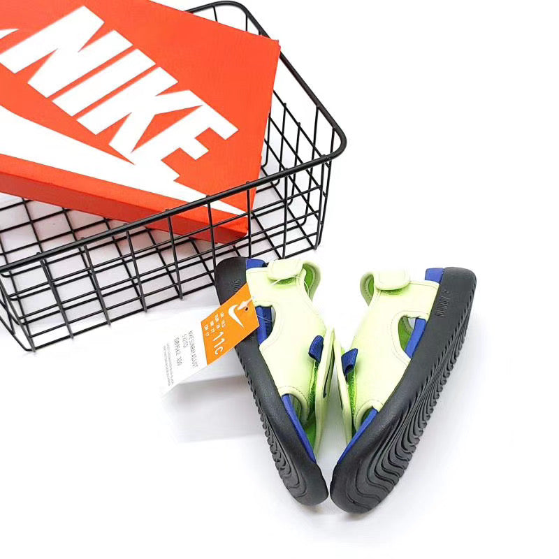 Nike fifth generation large breasted children's sandals "lime green"