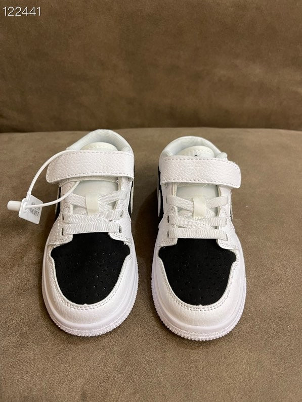 AIR JORDAN 1 low-top Velcro" white, black"