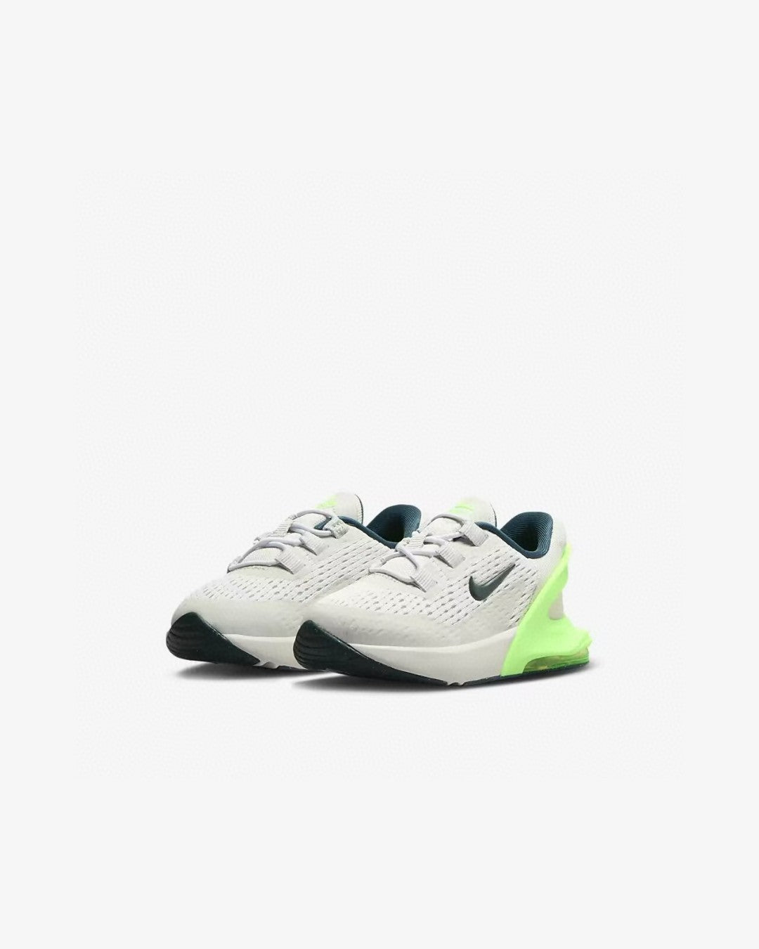 Nike 270 third generation elastic band air cushion children's shoes" white, green"
