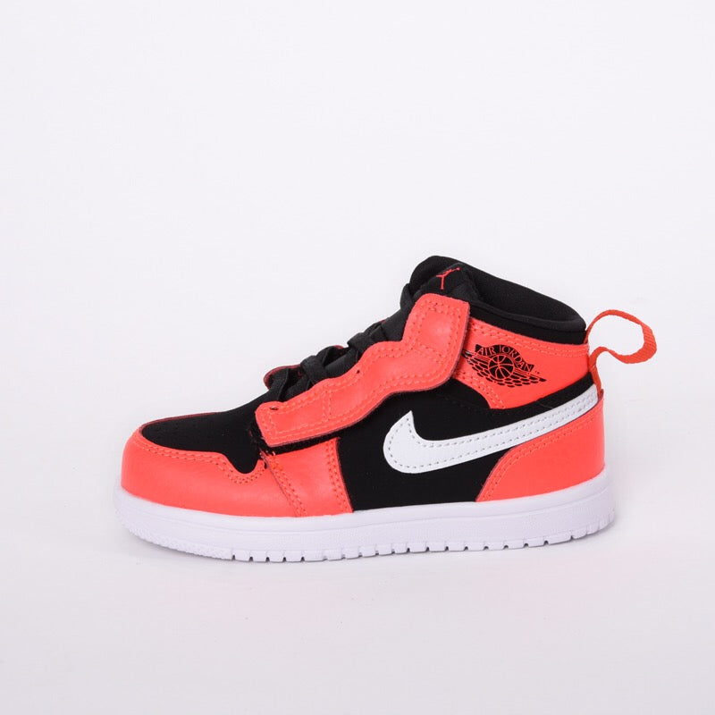 Jordan high top elastic band" black, bright orange"