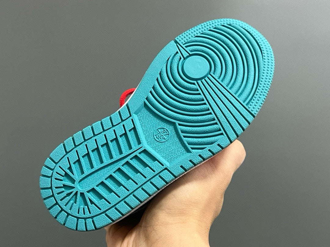 Qiao Yi Zhongbang cartoon funny bug Velcro sneakers"  red, yellow, white, black, turquoise"