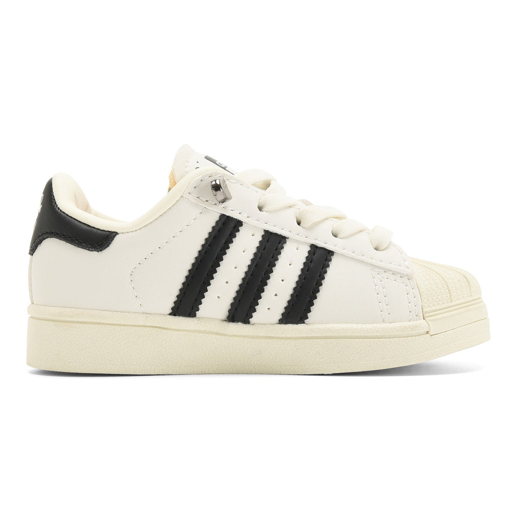 Adidas shell toe lace-up sneakers " white, black"