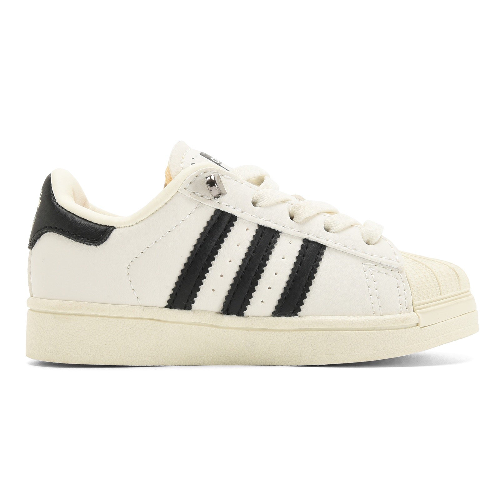 Adidas shell toe lace-up sneakers " white, black"