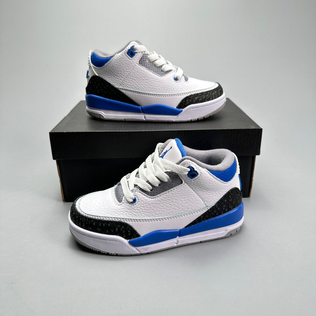 Jordan 3 children's shoes" white, blue"